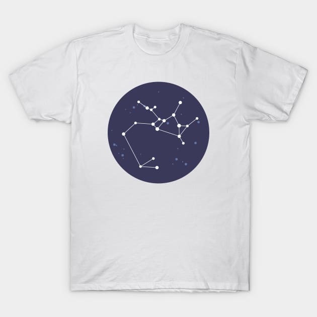 Sagittarius Constellation T-Shirt by aglomeradesign